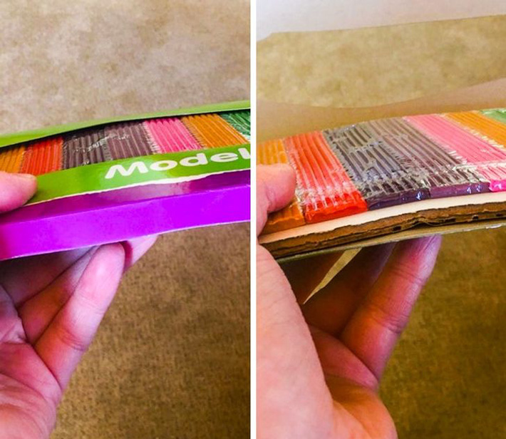 Bên dưới bị lót giấy... trông cho nó được nhiều