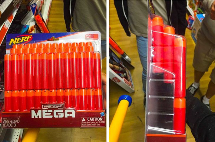 Một cú sắp xếp phải nói là đáng nể phục, ai nhìn vào cũng tưởng là được nguyên cái hộp kia chứ!