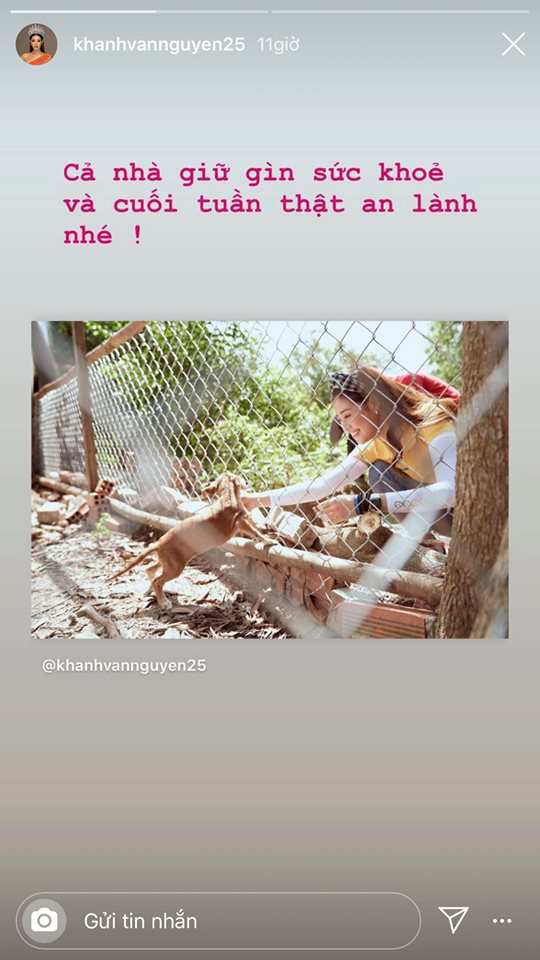 Hoa hậu Khánh Vân cũng nhanh chóng có động thái nhắc nhở khán giả