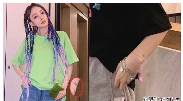 Hình xăm con cá bất ngờ xuất hiện trên cổ tay Lý Tiểu Lộ làm rộ nghi vấn cô và PGone tái hợp