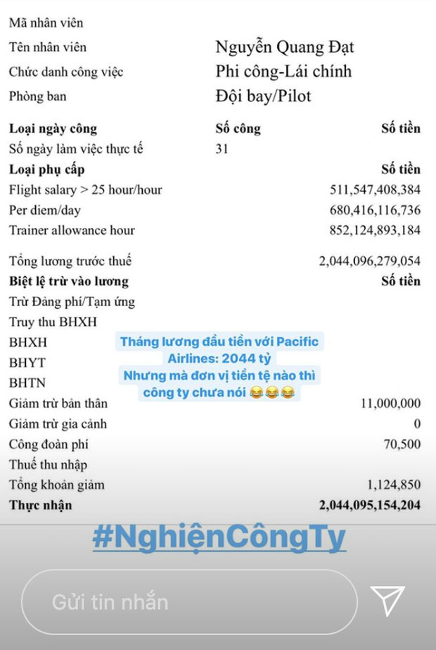 Mức lương với con số siêu to khổng lồ