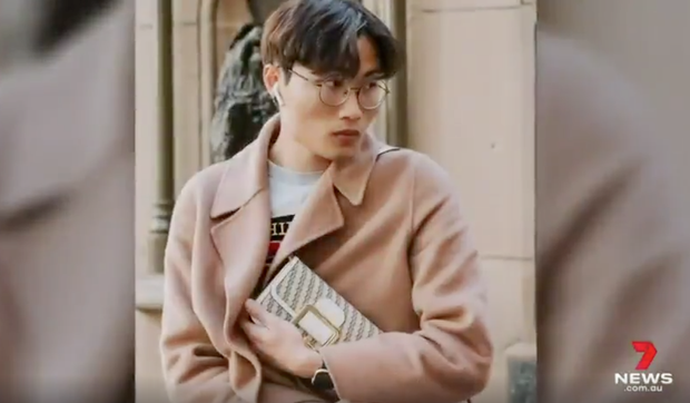 Chân dung Lê Bảo Trung được 7NEWS Sydney đưa vào bản tin.