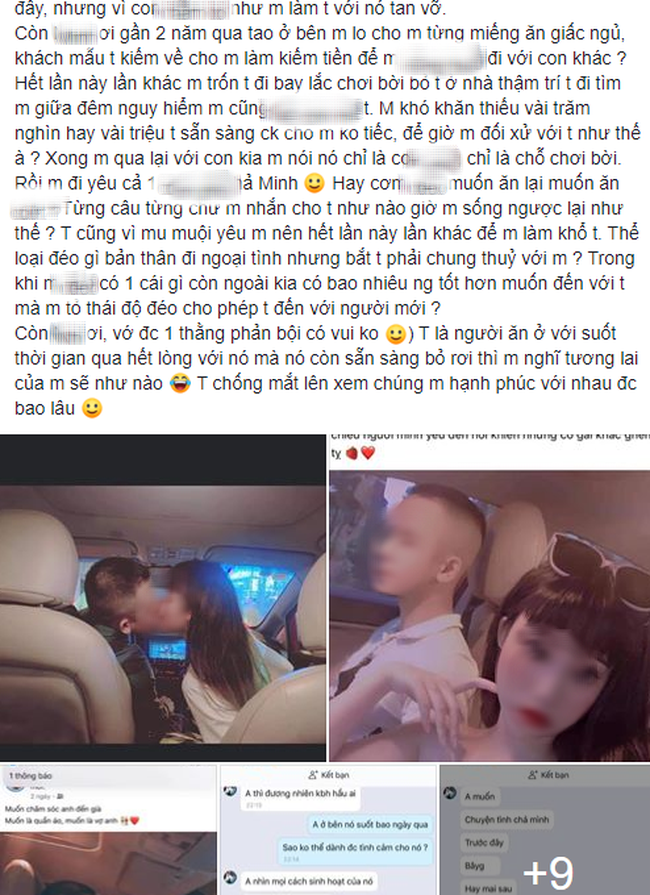 Bài đăng của cô gái bị phản bội được quan tâm trên diễn đàn mạng