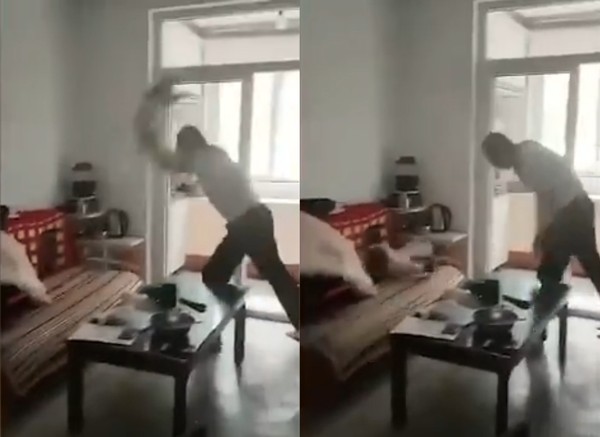 Hành vi nhẫn tâm của một người bố say xỉn.