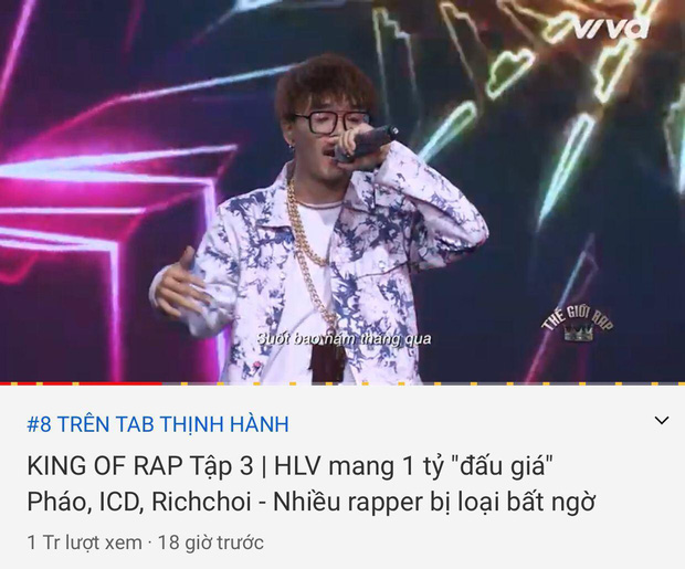 King of Rap đang ở trong top 10...
