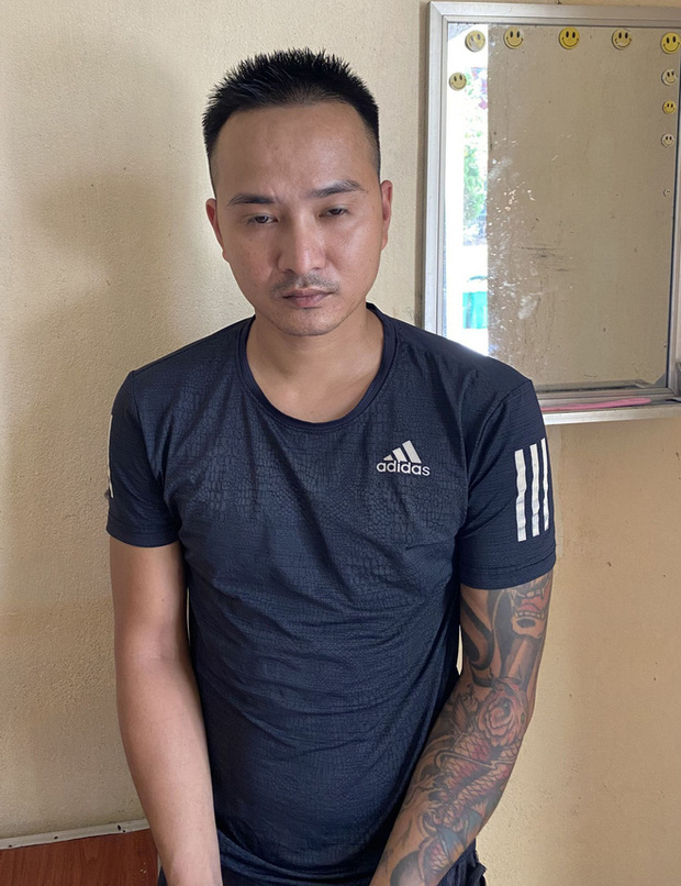 Đối tượng Thiết tại công an.