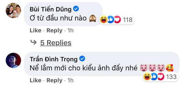 Bình luận của Đình Trọng khiến fan của cặp đôi thả 