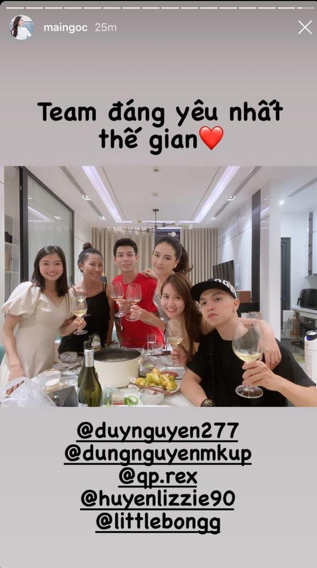 Nữ MC cùng Huyền Lizzie, hội bạn mở tiệc tại gia