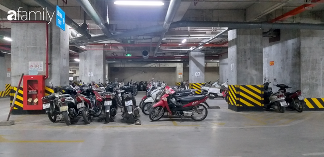 Tầng hầm của khu dự án này rất thoáng