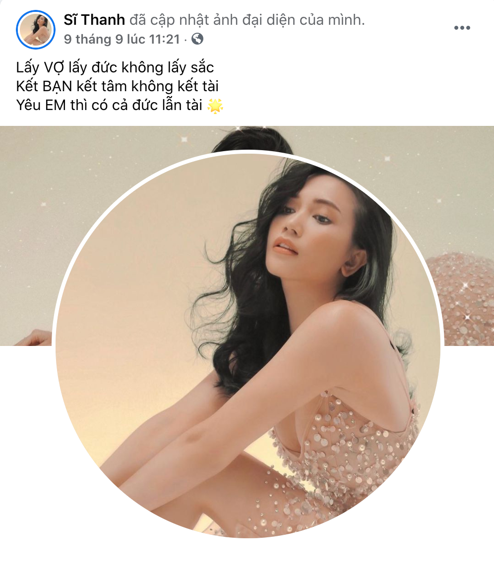 Sĩ Thanh liên tục có dòng trạng thái ẩn ý