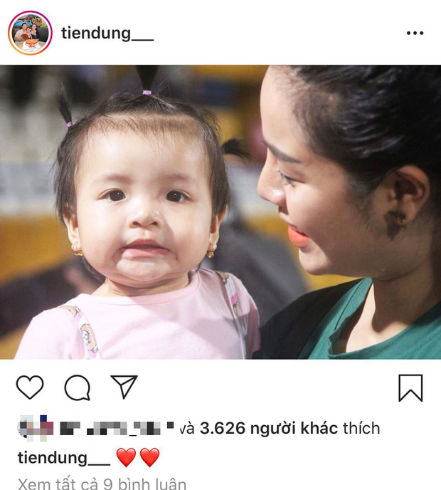 Tiến Dũng công khai ảnh vợ và con gái, chứng minh tình cảm hậu nghi vấn rạn nứt