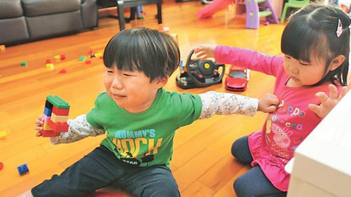 Khoảnh khắc nhìn thấy con trai bị bà nội giật chiếc xe tải nhỏ ra khỏi tay, Hạ Thiên đã bị đau lòng (Ảnh minh họa).