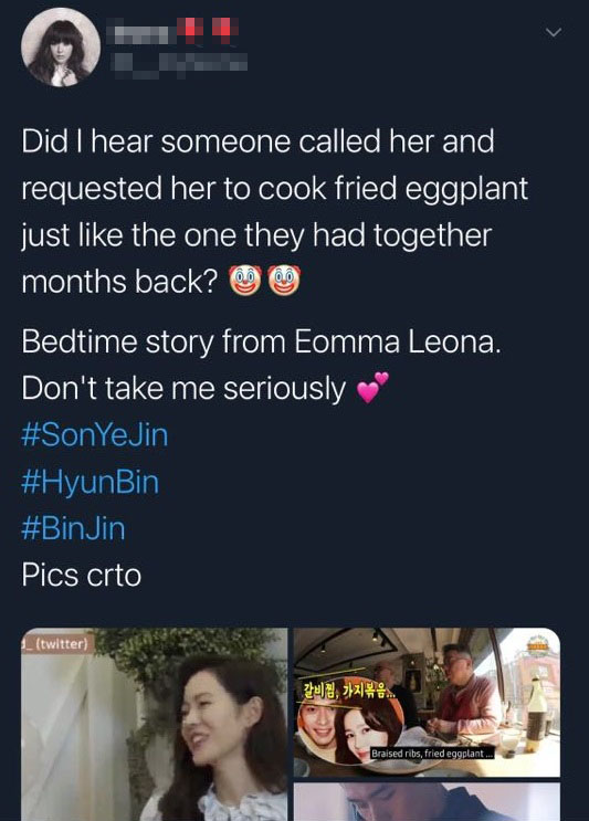 Dân mạng tìm ra ẩn tình trong chia sẻ của Son Ye Jin có liên quan tới Hyun Bin.