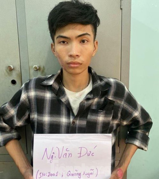 Nguyễn Văn Đức tại cơ quan công an (Ảnh: Tiền phong)