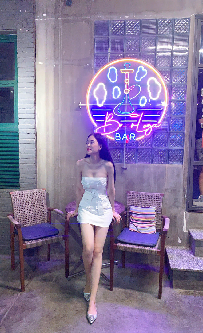 Trâm Anh rất thích tập gym