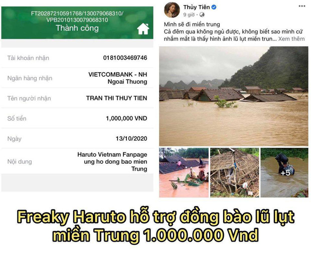 Freaky Haruto - fanpage của Haruto (TREASURE) ủng hộ 1 triệu đồng