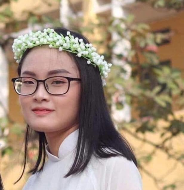 Nữ sinh Trần Thị Thúy Hiền (lớp K23KTDNB Khoa Kế toán Học viện Ngân hàng)