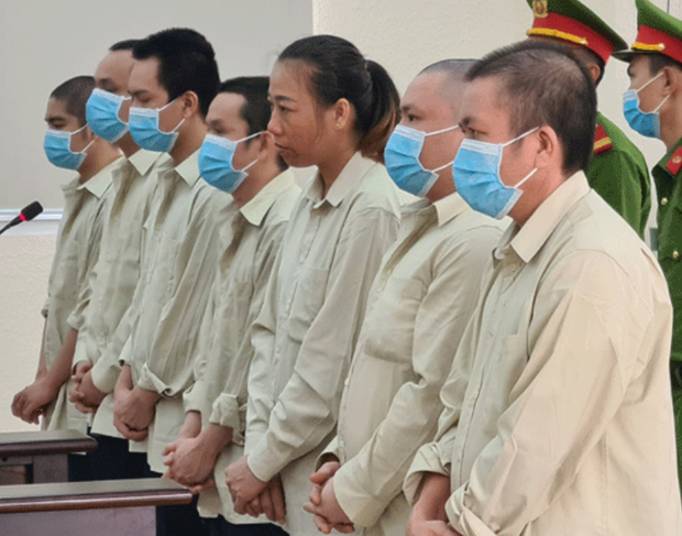 Các bị cáo tại tòa