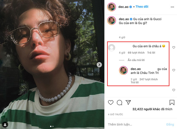 Gu của Binz là Châu Á còn của Decao là Châu Tinh Trì