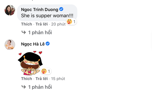 BTV Ngọc Trinh, bạn gái Công Lý cũng để lại bình luận chúc mừng