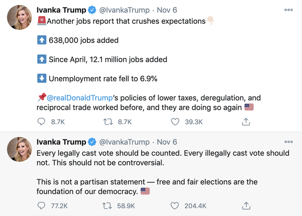 Công chúng vẫn đang đợi động thái của Ivanka Trump - con gái kiêm trợ thủ đắc lực của ông Trump lên tiếng sau thông tin này