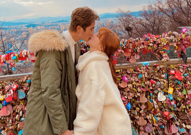 Khoảnh khắc Sĩ Thanh khoá môi Huỳnh Phương cực ngọt tại Hàn Quốc