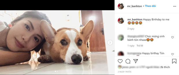 Cùng ngày, Minh Tú cũng đăng tải hình ảnh selfie cùng cún cưng của mình để chúc mừng sinh nhật