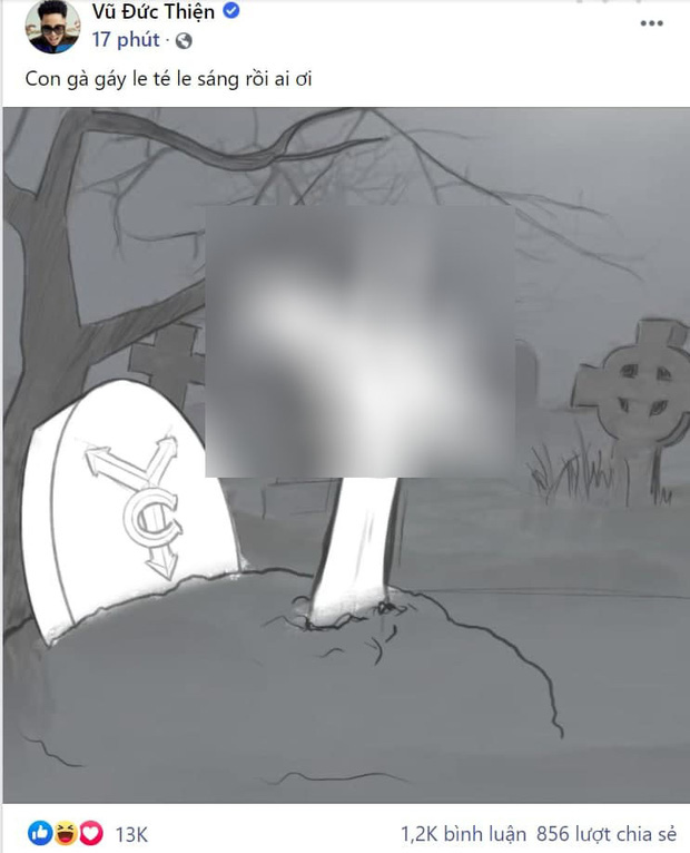 Bức tranh biếm hoạ thông báo màn 