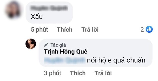 Hồng Quế thể hiện sự đồng tình khi netizen chê bai nhan sắc Tân Hoa hậu