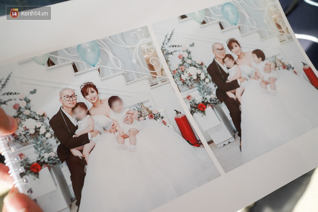 Bức ảnh gia đình hạnh phúc trước đây của Lan Anh và Tuấn bên 2 con Minh M. và Minh Tâm