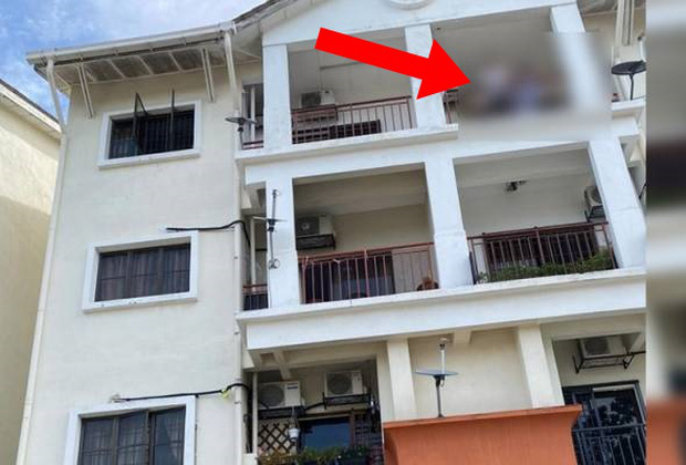Ngôi nhà xảy ra sự việc ở tầng 3 của căn hộ