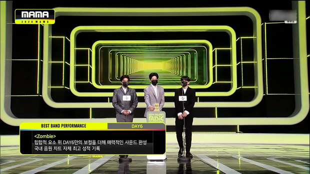 DAY6 thắng giải Màn trình diễn của ban nhạc xuất sắc nhất với Zombie
