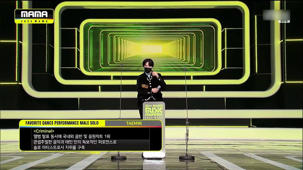 Taemin thắng giải Màn trình diễn vũ đạo được yêu thích nhất