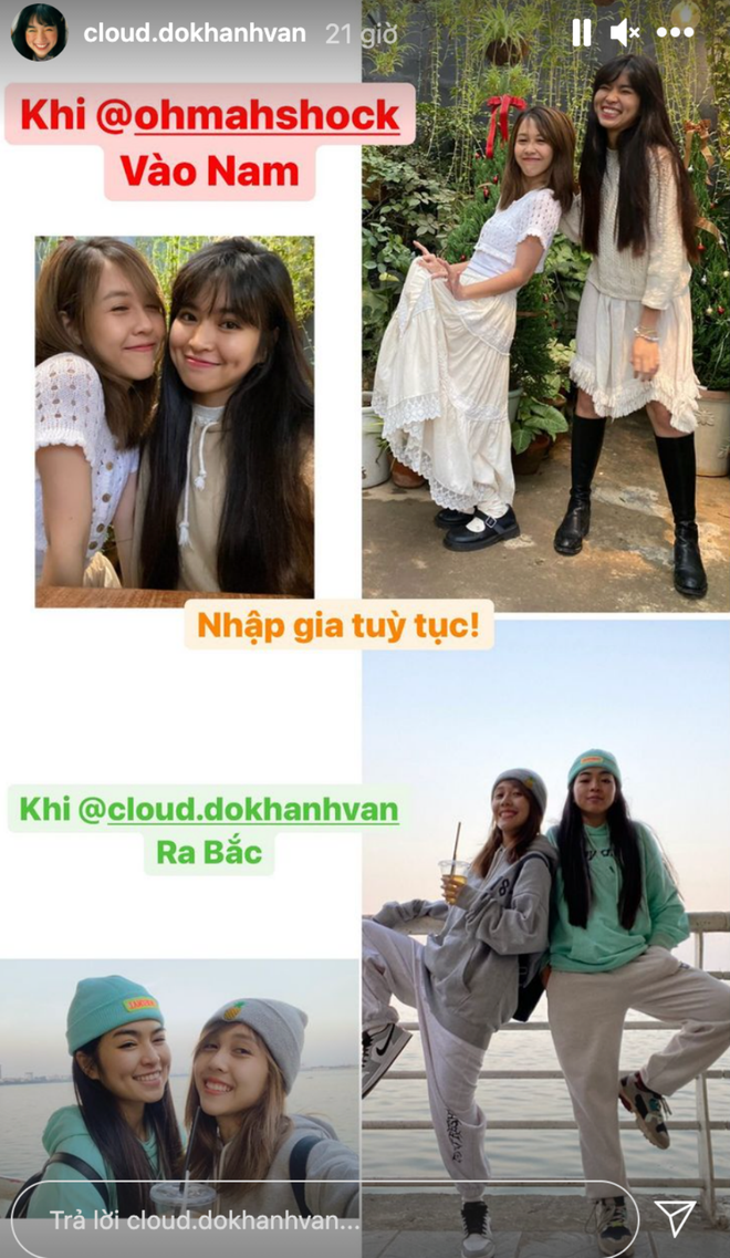 Khánh Vân ở lại Hà Nội cùng Hậu Hoàng