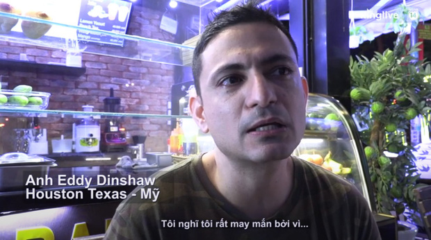 Anh Eddy Dinshaw cảm thấy may mắn khi được ở Việt Nam