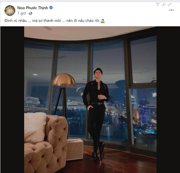 Noo Phước Thịnh khoe ảnh cực điển trai kèm dòng trạng thái như muốn 