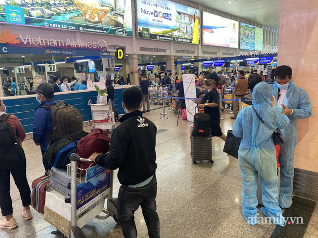 Khu vực checkin của Vietnam Airlines.