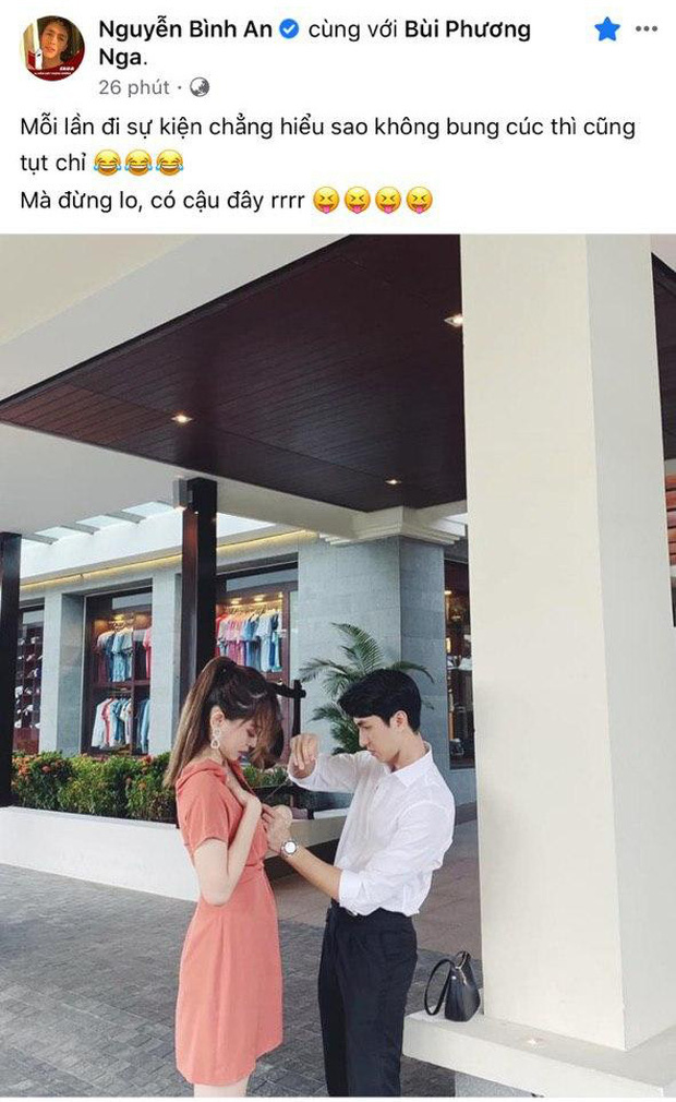 Trong suốt quãng thời gian bên nhau, Bình An luôn chăm sóc cho Phương Nga từng li từng tí