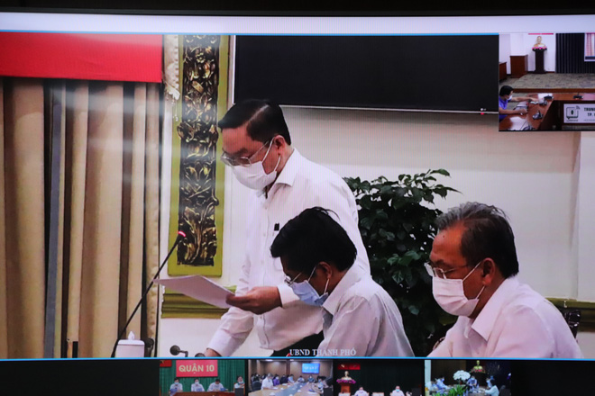 Cuộc họp dưới sự chỉ đạo của Chủ tịch UBND TP Nguyễn Thành Phong