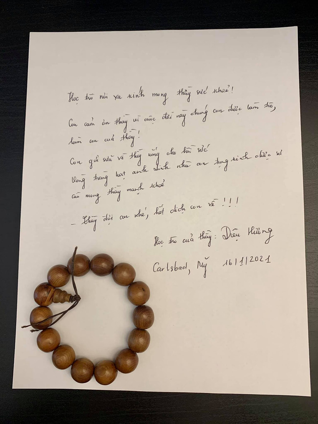 Bức thư tay Diệu Hương gửi NSND Hoàng Dũng vẫn chưa đến tay nam nghệ sĩ tài hoa.