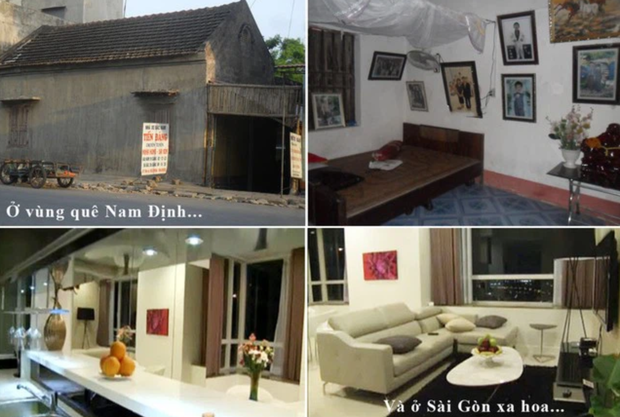 Gia cảnh ở quê của bố mẹ Vũ Khắc Tiệp nhiều năm trước