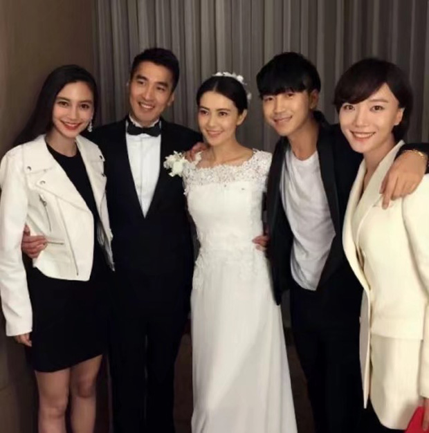 Angela Baby, Hàn Hỏa Hỏa và Vương Lạc Đan cùng tham dự đám cưới của Cao Viên Viên