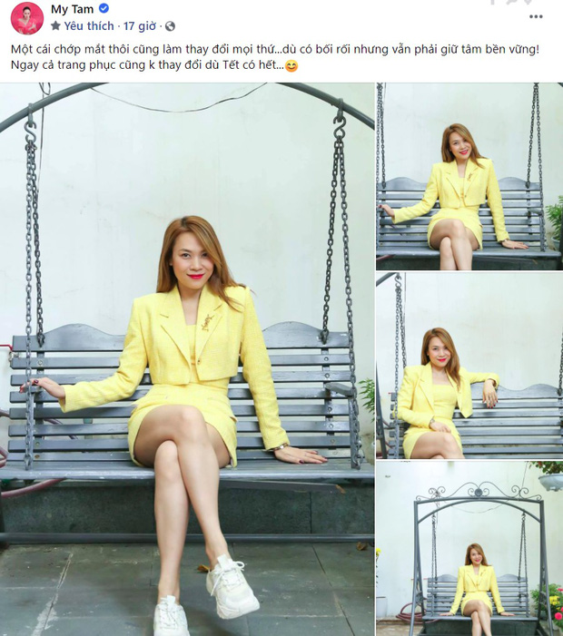 Mỹ Tâm chia sẻ hình ảnh xinh đẹp của mình trước khi công khai chuyện hẹn hò