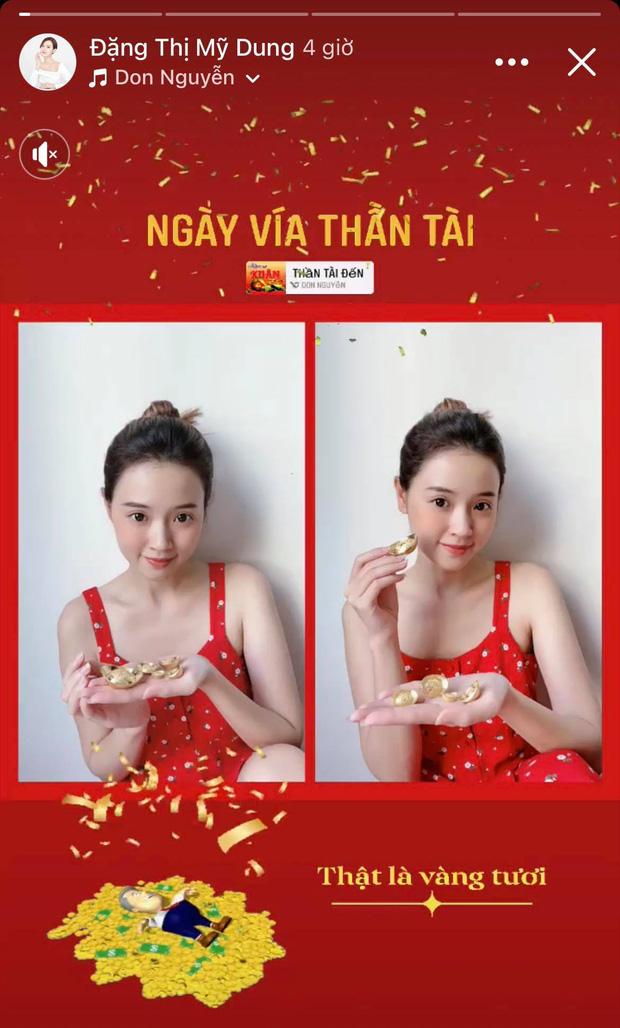 Quý cô độc thân sang chảnh Midu cũng không nằm ngoài cuộc đua khoe vàng trong ngày vía Thần Tài