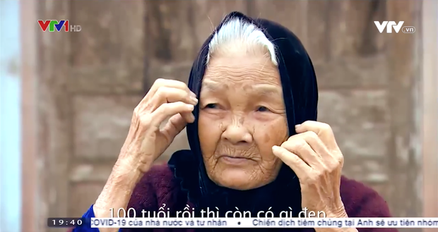 Cụ bà Lê Thị Hiền (Ảnh cắt từ phóng sự)