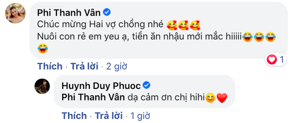 Dàn sao tới tấp vào chúc mừng vợ chồng Duy Phước