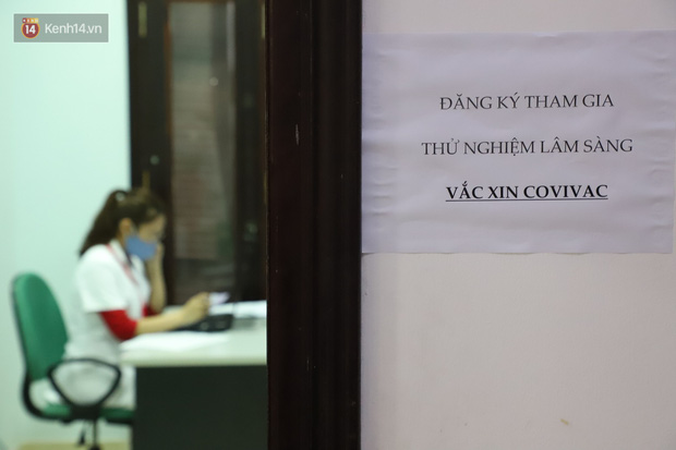 Phòng đăng ký tham gia thử nghiệm lâm sàng vaccine Covivac tại Trung tâm Dược lý Lâm sàng, Trường Đại học Y Hà Nội