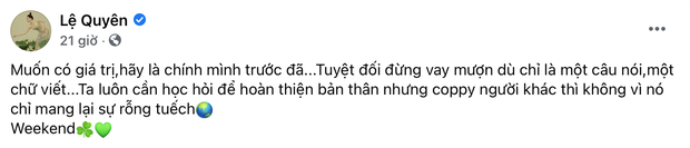 Sau vài ngày xảy ra ồn ào Hà Hồ phát ngôn gây tranh cãi, Lệ Quyên có động thái bất ngờ