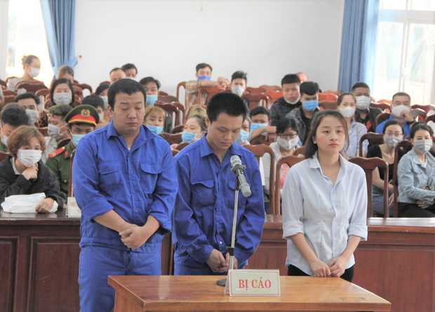 Các bị cáo tại phiên tòa