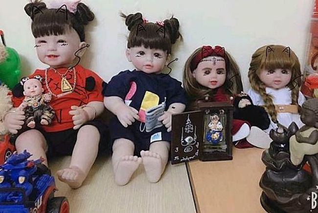 Những con búp bê được nuôi như Kumanthong.